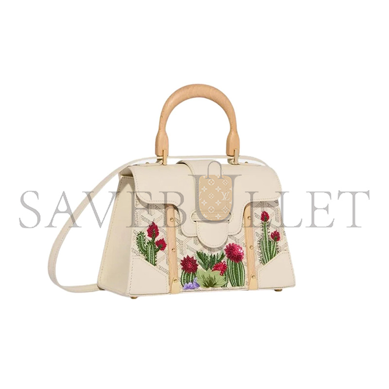 GOYARD SAIGON STRUCTURE MINI BAG CACTUS EMBROIDERY LIMITED EDITION (28*20*12cm)